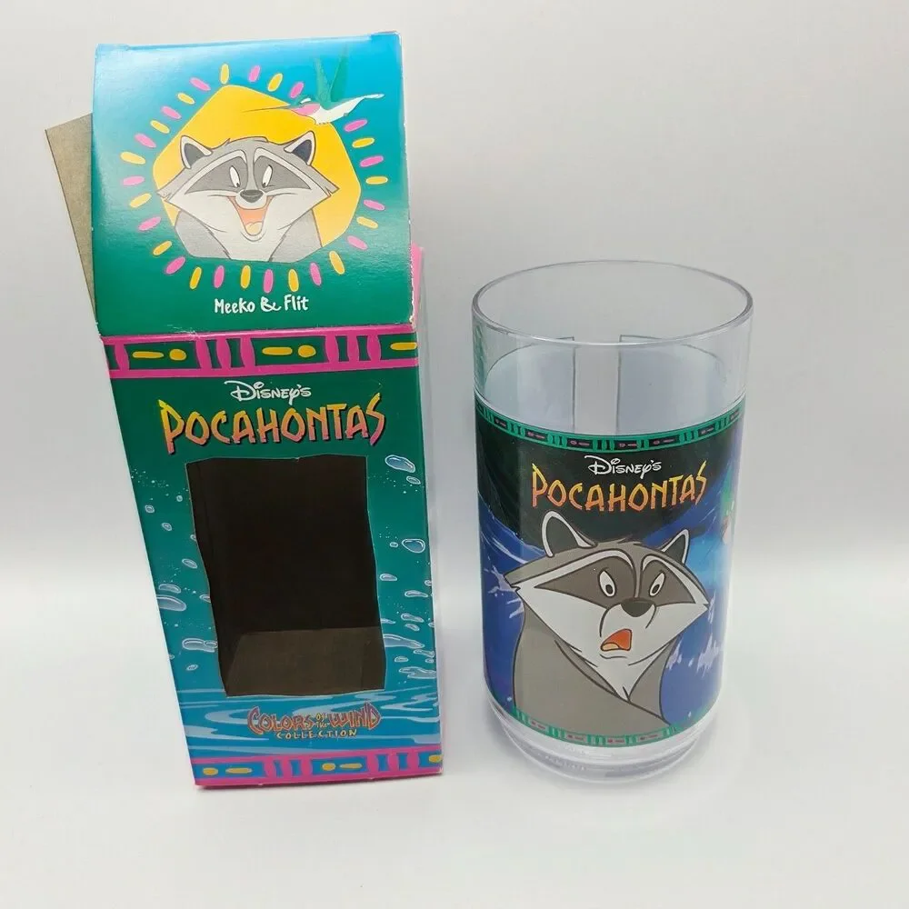 1994 Disney Pocahontas Meeko Burger King Collector Series Tumbler Vintage Cup